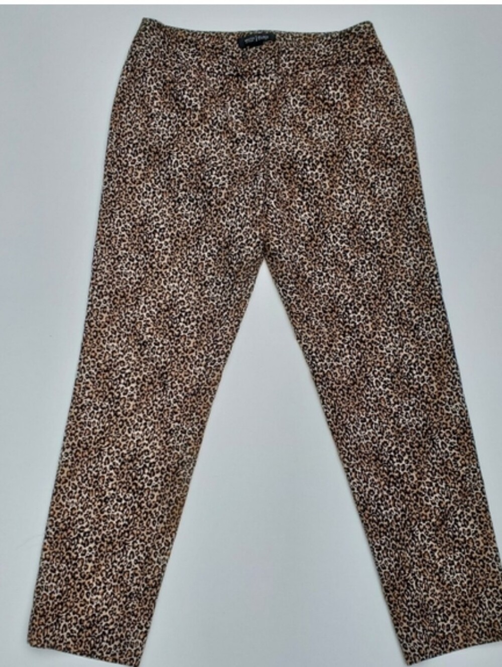 White House Black Market Slim Ankle Chetah City Animal Print Trouser